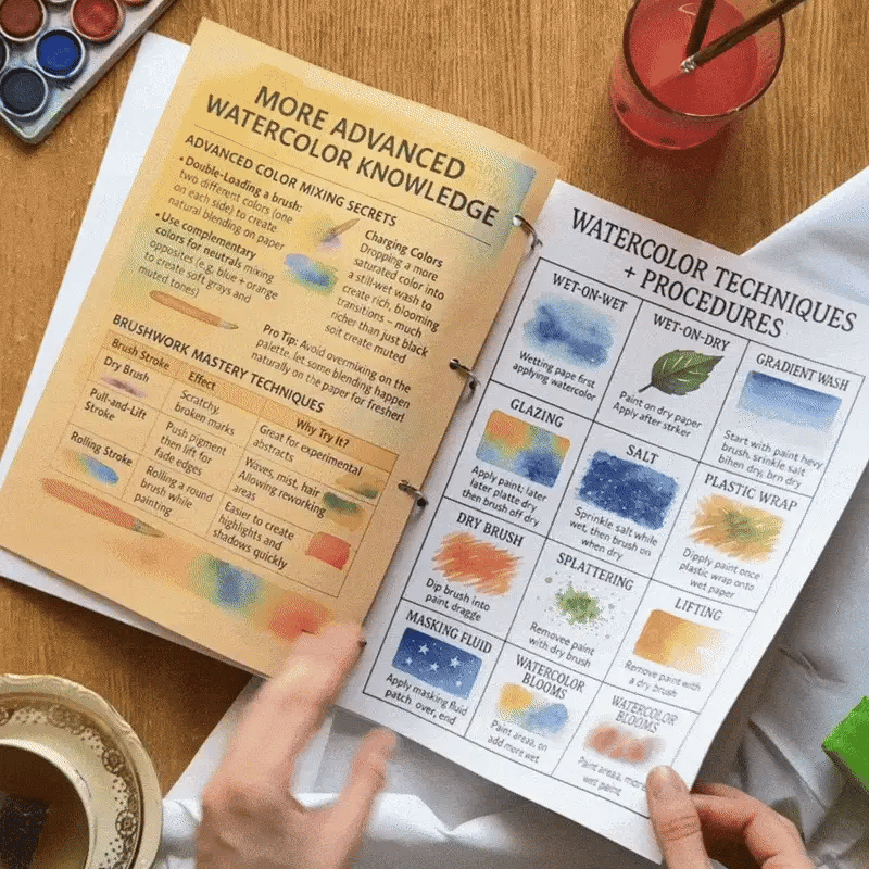 1.000+ Watercolor Techniques & Guide